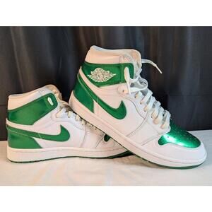 Jordan 1 High Golf Metallic Green DQ0660-130 Men's Size 10 Used VGC - Rep Box